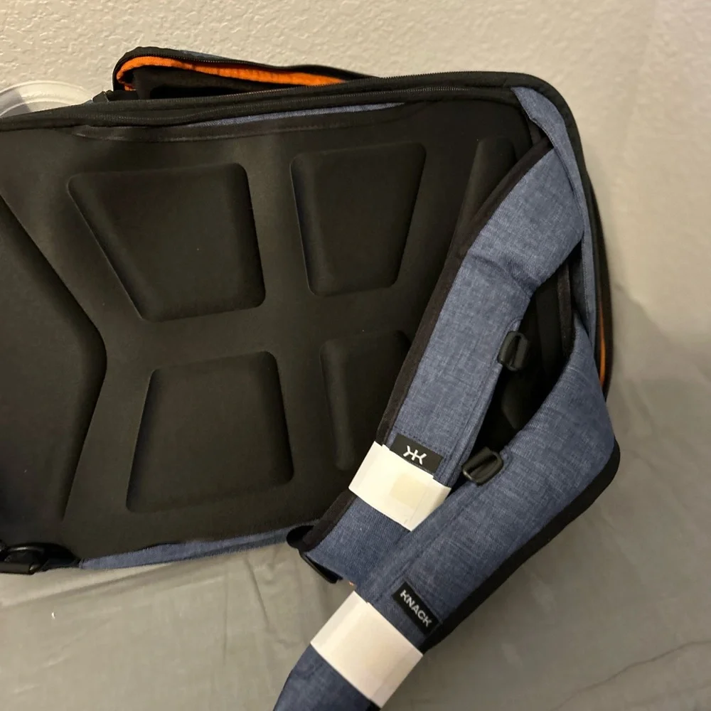 This is a Knack Series 2 Medium Expandable Pack in indigo blue. - Picture 6 of 10
